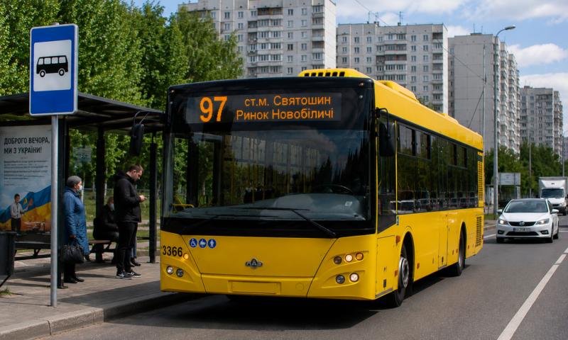 Автобус №97 у Києві: зі Святошина до Новобіличів