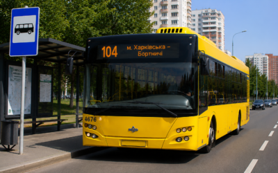 Автобус №104 у Києві: від Харківської до Бортничів