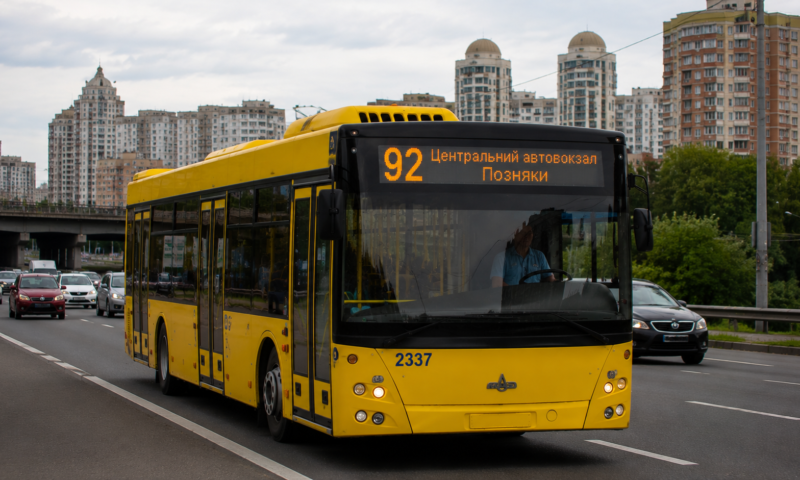 Автобус №95 у Києві: із Русанівських садів до Березняків