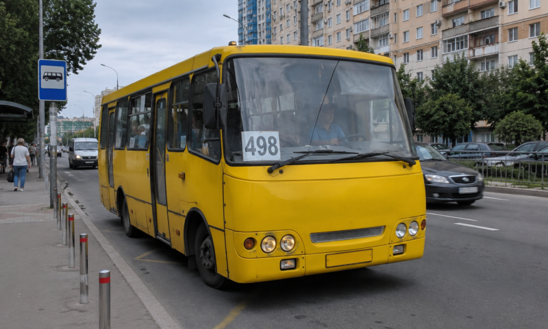Маршрутка №498 у Києві: від Лісової до Райдужного