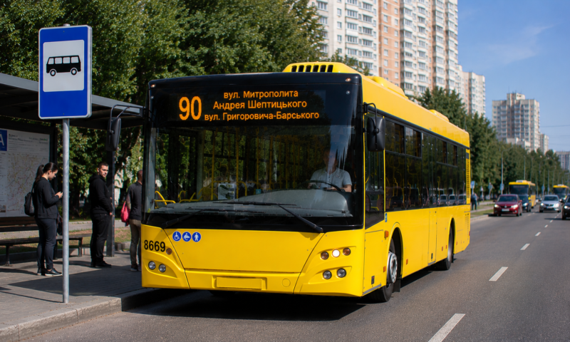 Автобус №87 у Києві: з Лівобережної до Осокорків