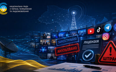Робота Нацради у першій половині 2026 року: оновлення процедур реєстрації медіа, проведення конкурсів, застосування штрафів і скасування ліцензій