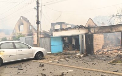 У Вишневому на Київщині пошкоджено близько п’яти вулиць та майже сто будинків.