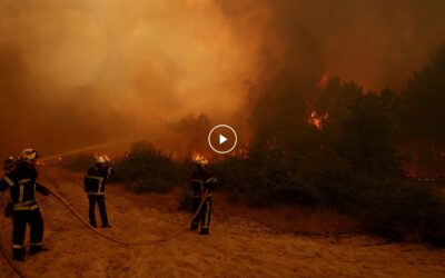 Відео: 300 000 людей евакуюються або ховаються від пожеж у Іспанії та Франції