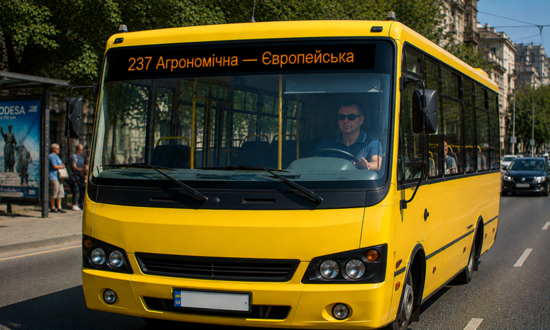 Маршрутка №237 в Одесі: зі Слобідки до центру