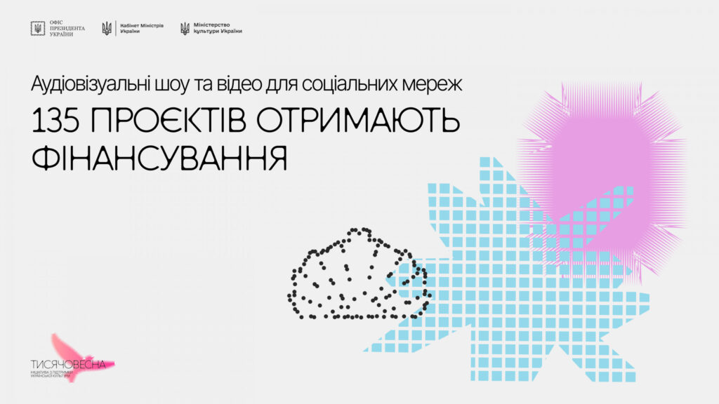 Мінкульт оприлюднив підсумки «Тисячовесни» у категорії аудіовізуальних проектів та відеоконтенту для соціальних мереж