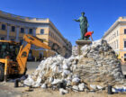 В Одесі провели огляд пам’ятника Дюку після зняття консервації.
