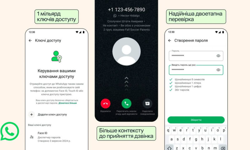WhatsApp впровадив розширені функції двофакторної аутентифікації та управління ключами доступу