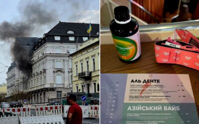 Кореспондентки Юлія Суркова і Крістіна Бердинських надали екстрену допомогу пораненому під час ракетного удару по Києву.