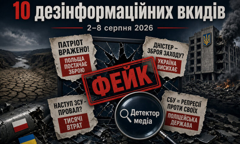 «Україна нібито здійснила атаку на головний офіс СБУ». Аналіз російських дезінформацій за 2—8 серпня 2026 року